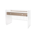 Bed DREAM NEW 60x120 white+amber /transformed into a study desk/